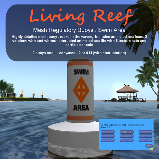 Second Life Marketplace Inochi Reef Regulatory Buoy(Swim Area)